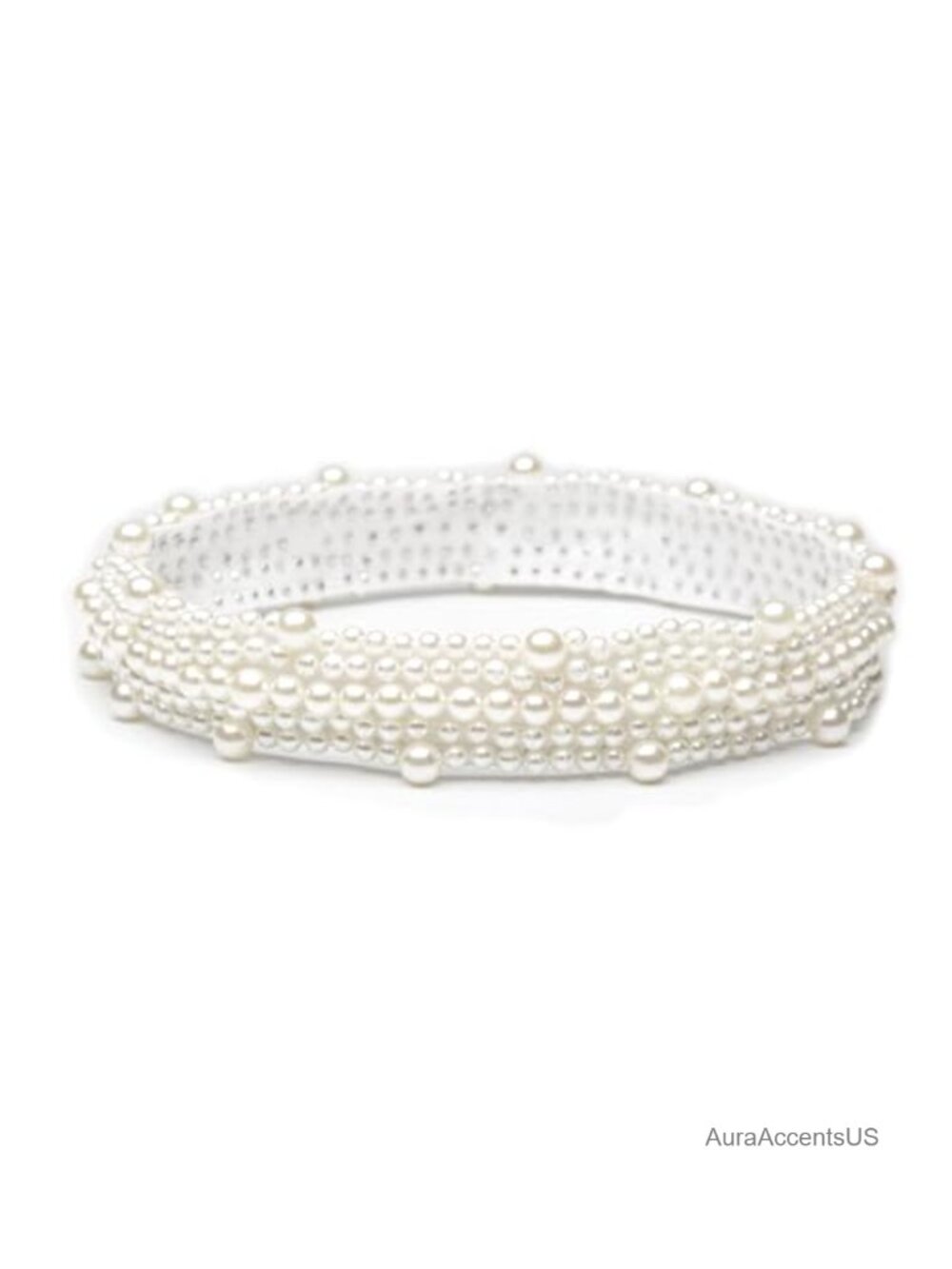 Faux Pearl Elastic Hat Band for Fedora Panama Cowboy Hat
